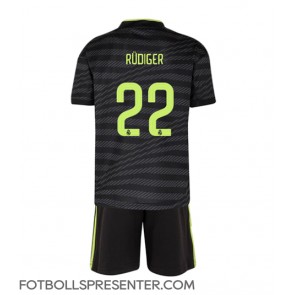 Real Madrid Antonio Rudiger #22 Tredje tröja Barn 2022-23 Kortärmad (+ korta byxor)